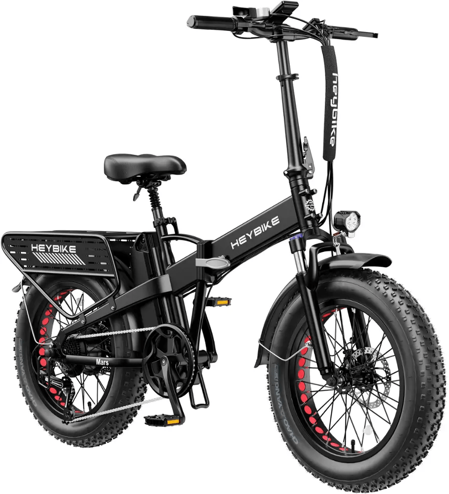 750W Foldable Electric Fat Tire Bike with 48V Battery, 20" Tires & LCD Display